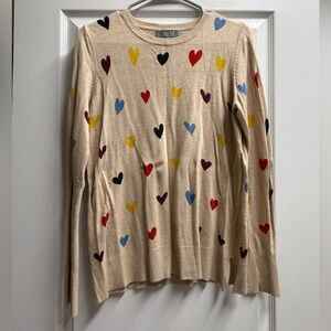 Soft Heart Sweater - Perfect for Valentine’s Day - Women’s Size Small
